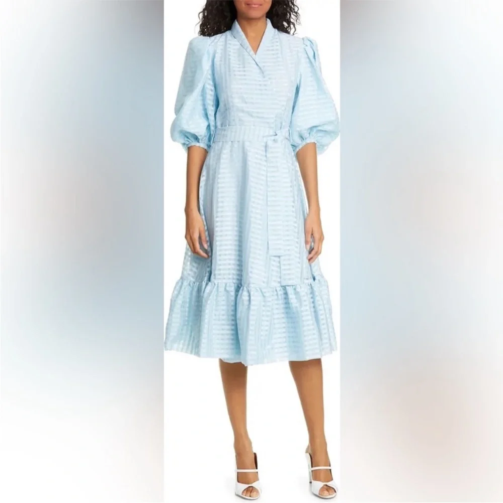 Stine Goya Chinie MIDI Wrap Dress Sz XS - Picture 7 of 11